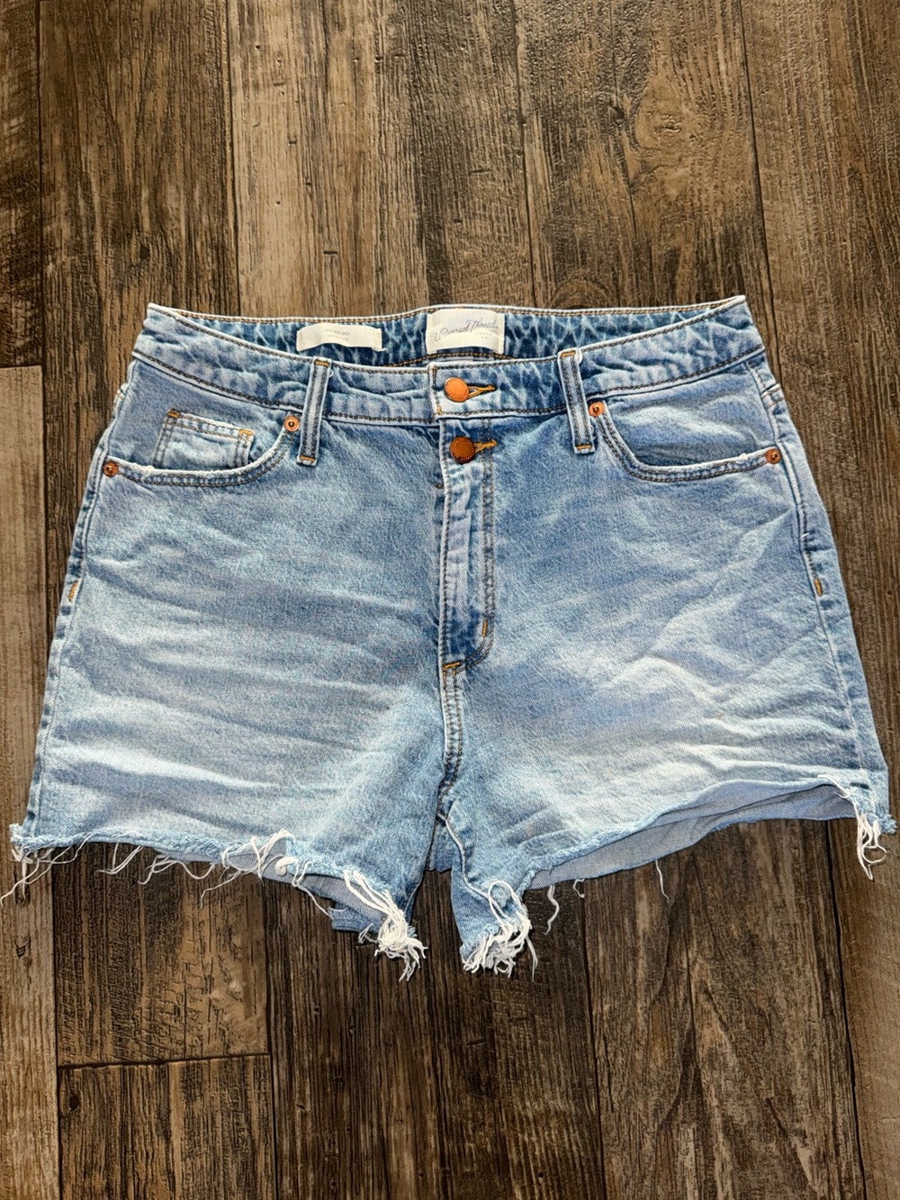 Vintage Midi Denim Cutoff Shorts - Women